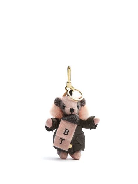 burberry bear keychain pink|Burberry key holder wallet.